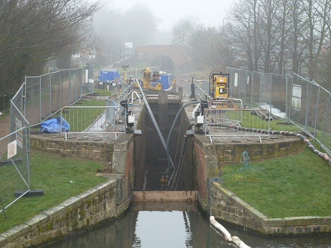 Works at Stret Lock - Chesterfield Canal Trust