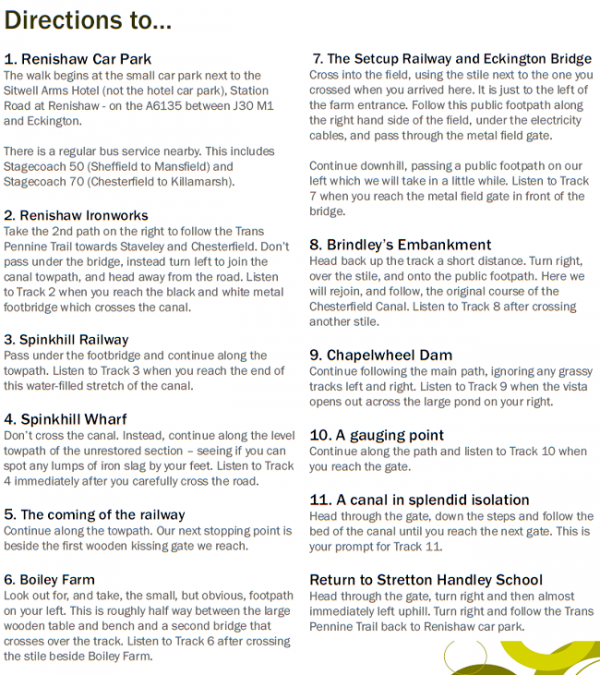 Audio trails - Chesterfield Canal Trust