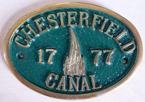 Chesterfield Canal Brass Plaque