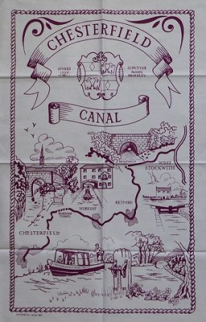 Chesterfield Canal Tea Towel